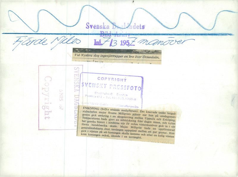 Field maneuver 1957 - Vintage Photograph