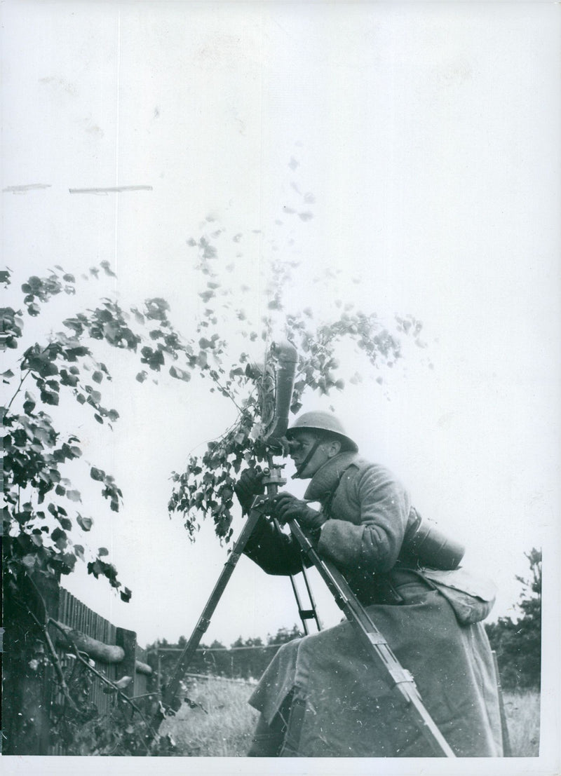 Swedish military maneuver GÃ¤strike manueuver 1936 - Vintage Photograph