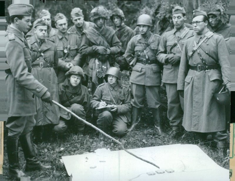Voluntary officer training (FBU) Sweden - Vintage Photograph