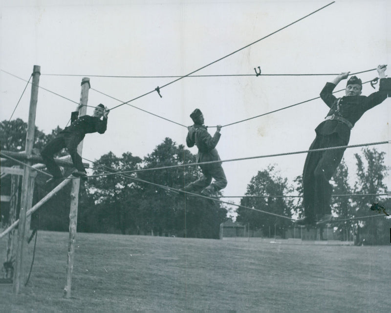 Swedish Military Emergency Service Field manueuver July-Dec 1944 - Vintage Photograph