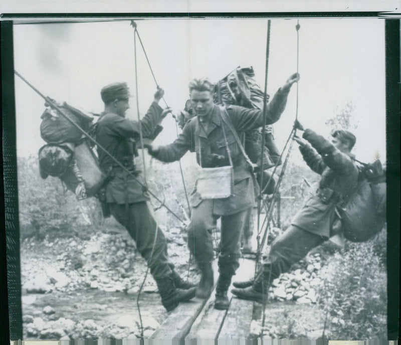 Swedish Military Field Manuevers 1950-1951 - Vintage Photograph