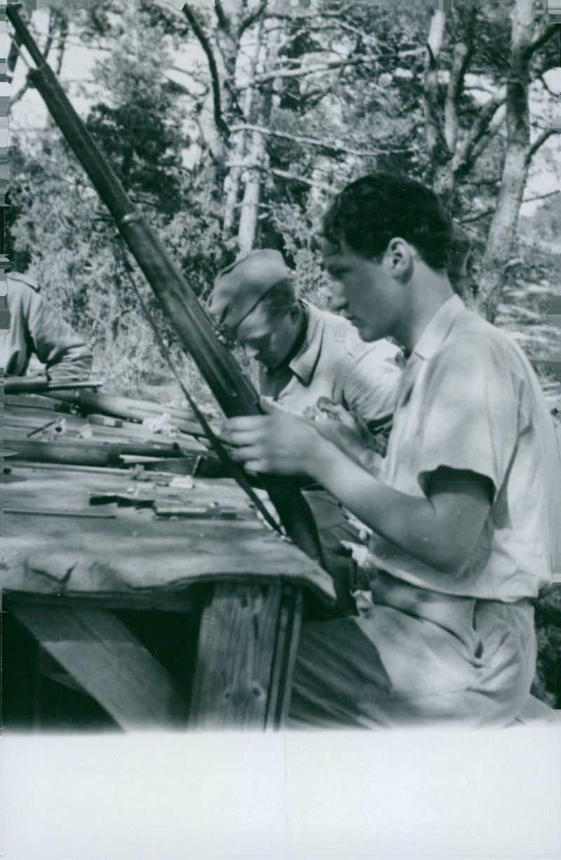 Swedish Military Landsturm Youth 1941 - Vintage Photograph