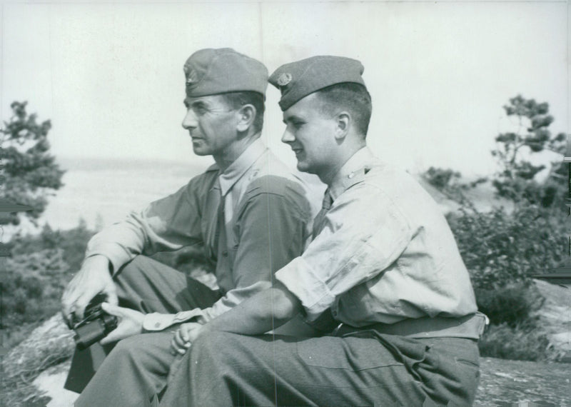 Voluntary officer training (FBU) Sweden - Vintage Photograph