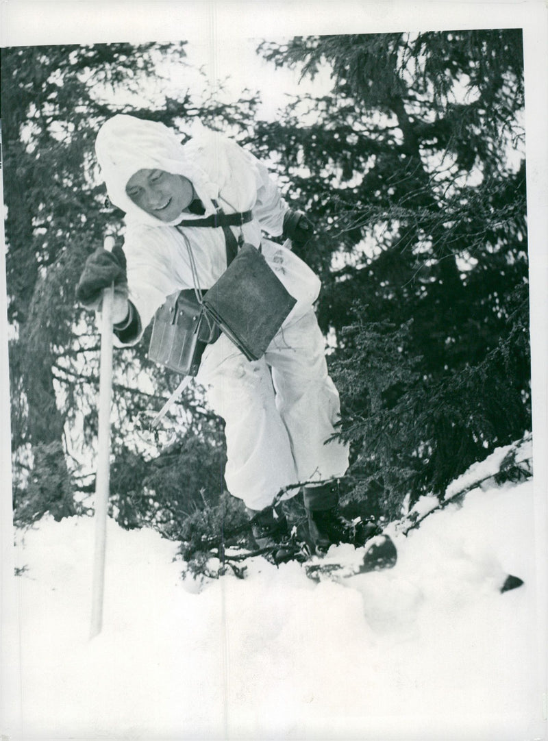 Swedish Military Field Manuevers 1952-1953 - Vintage Photograph