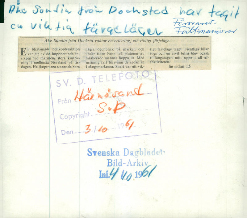 Field maneuver 1957 - Vintage Photograph