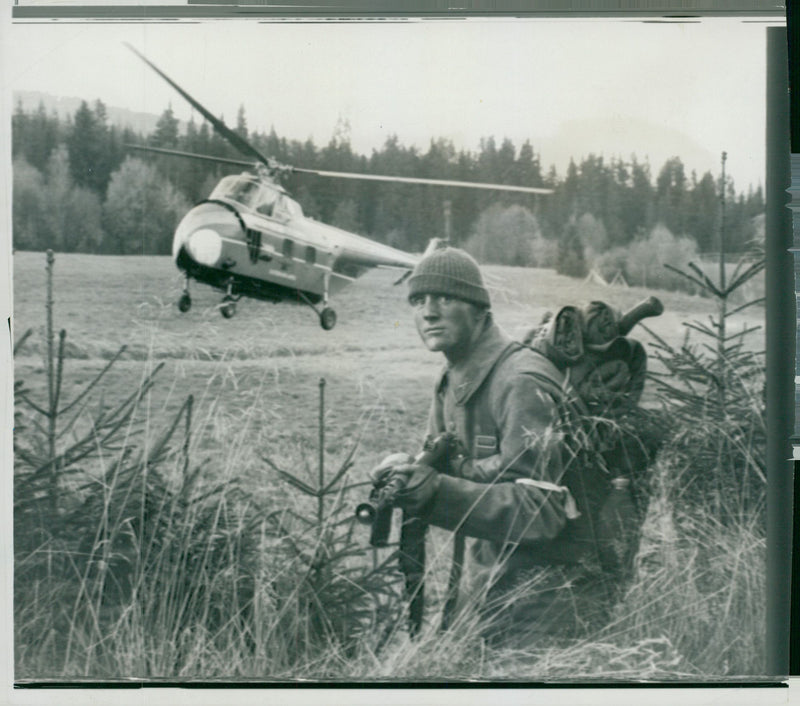 Field maneuver 1957 - Vintage Photograph