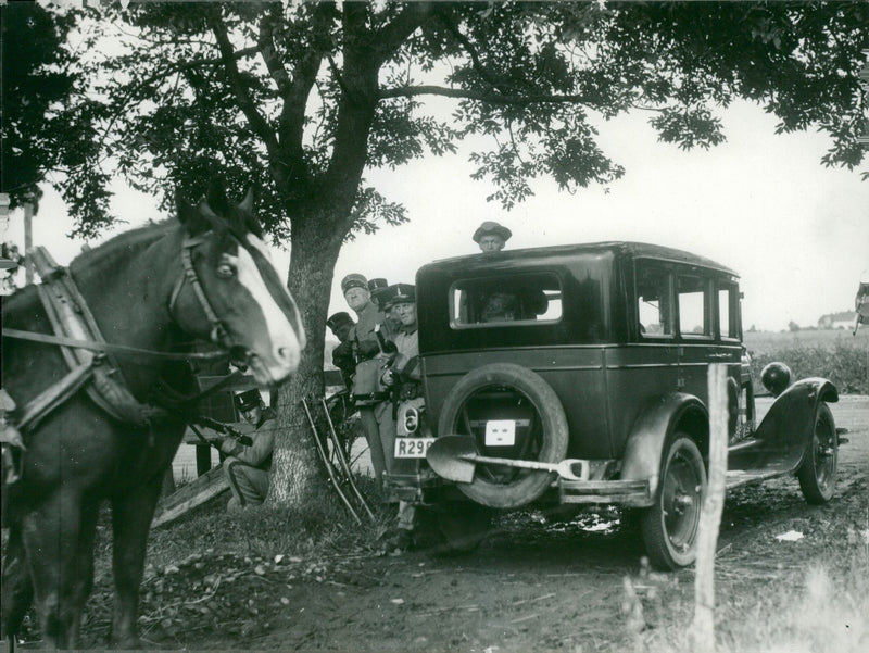 Field manuever - Vintage Photograph