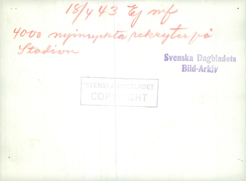 Swedish Military and Army 1941-1943 - Vintage Photograph