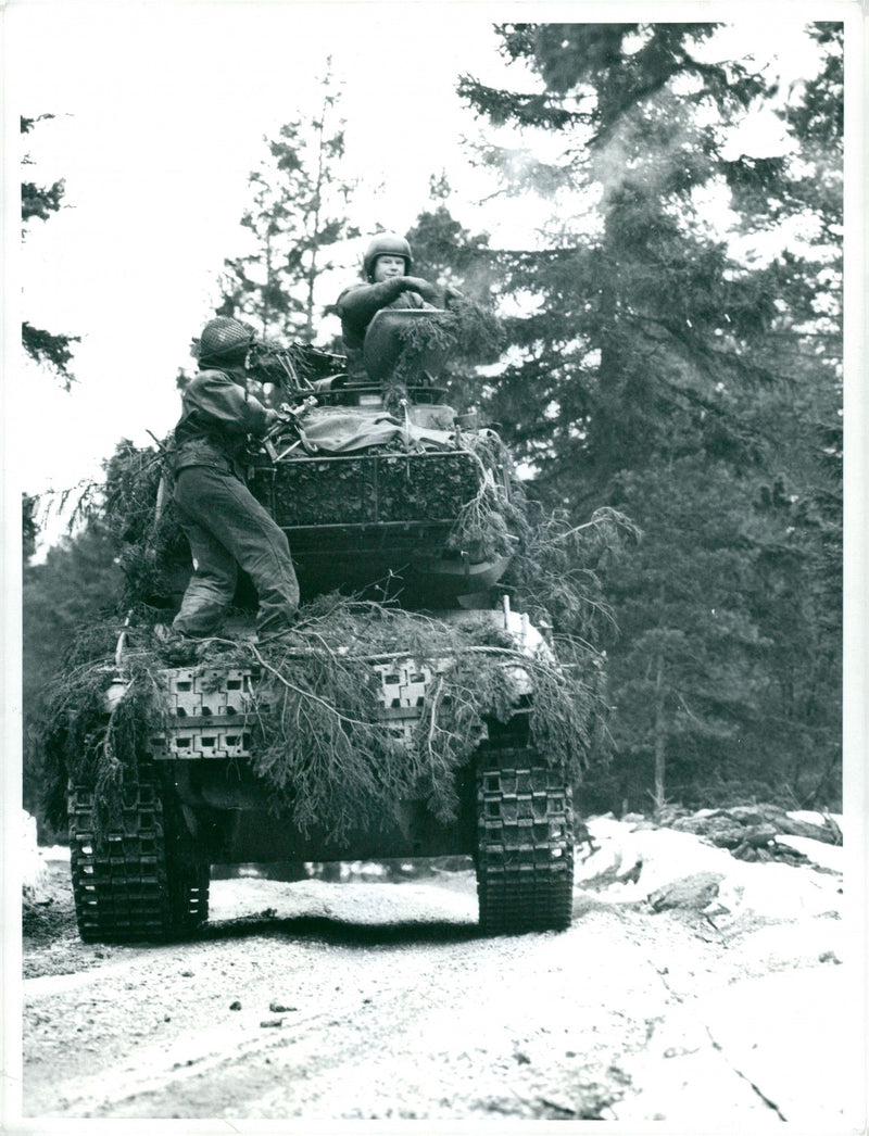 Field maneuver 1957 - Vintage Photograph