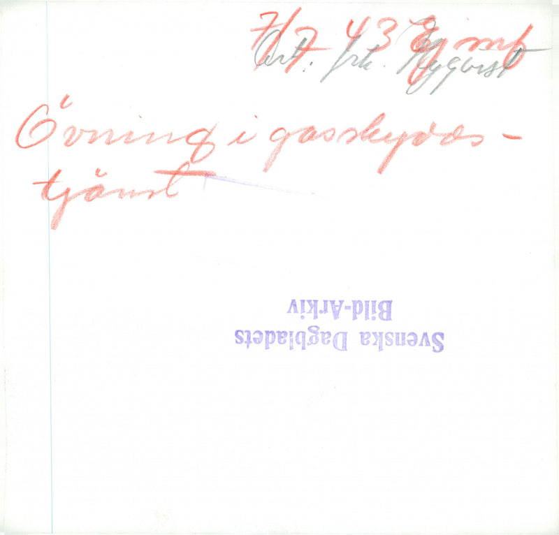 Swedish Military Civil Defense exercise 1943-1949 - Vintage Photograph