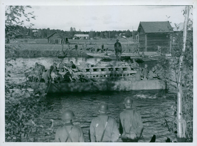 Swedish military maneuver GÃ¤strike manueuver 1936 - Vintage Photograph