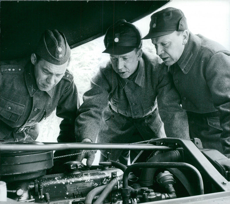 Voluntary officer training (FBU) Sweden - Vintage Photograph