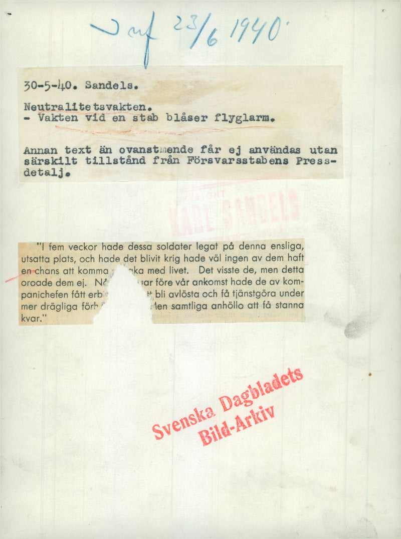 Field maneuvers 1940 - Vintage Photograph