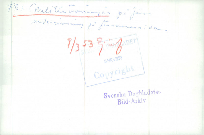 Voluntary officer training (FBU) Sweden - Vintage Photograph