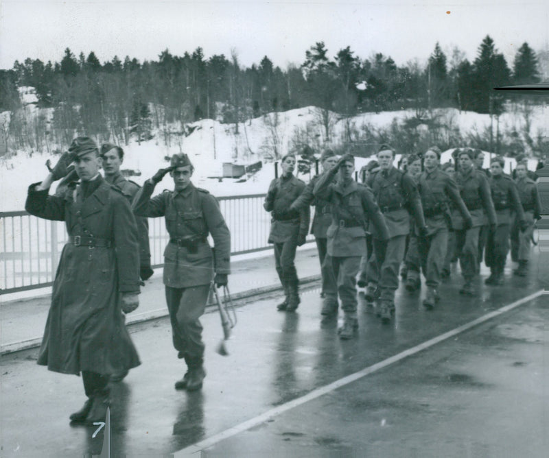 Swedish Military Landsturm Youth 1941 - Vintage Photograph