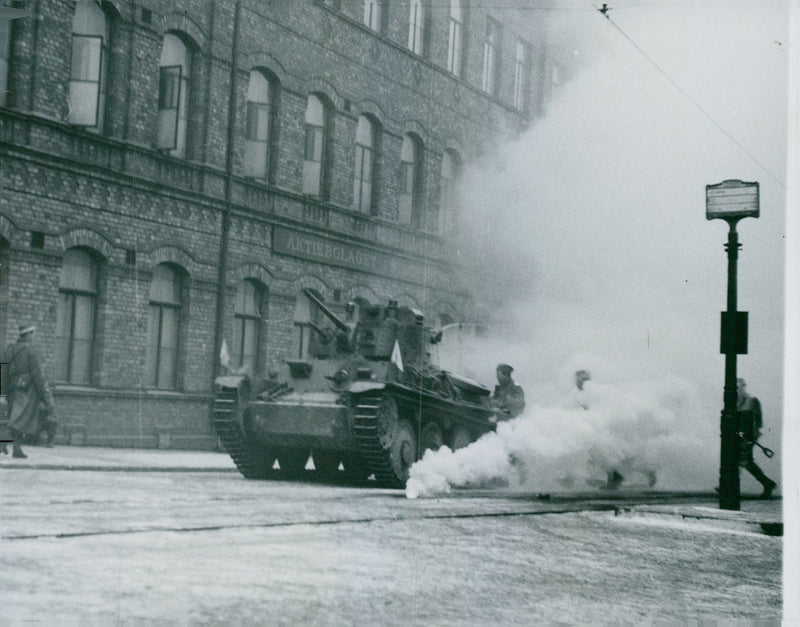 Swedish Military Field maneuvers Jan-June 1944 - Vintage Photograph