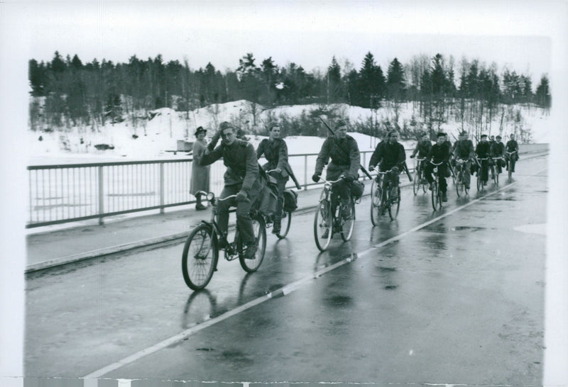 Swedish Military Landsturm Youth 1941 - Vintage Photograph