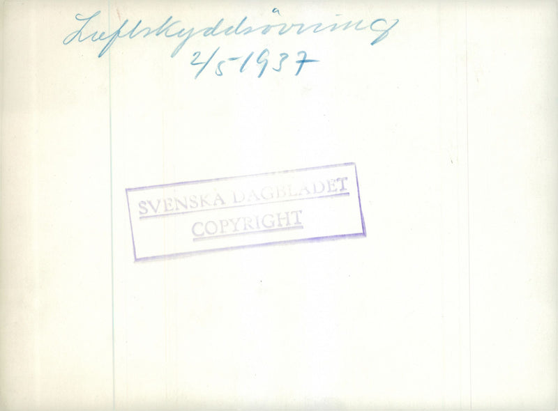 Swedish military air defense 1937 and earlier - Vintage Photograph