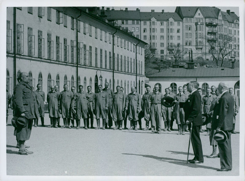 Swedish military air defense 1937 and earlier - Vintage Photograph