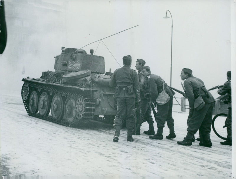 Swedish Military Field maneuvers Jan-June 1944 - Vintage Photograph
