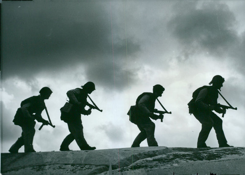 Voluntary officer training (FBU) Sweden - Vintage Photograph