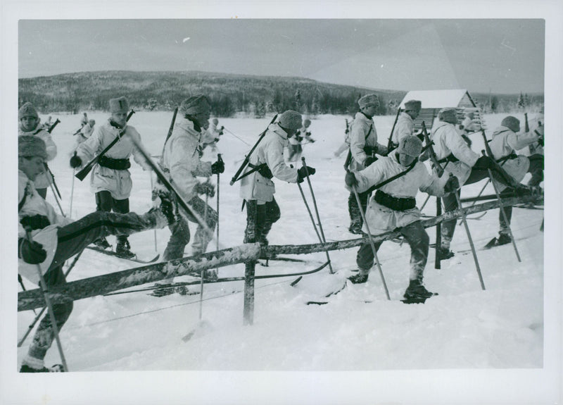 Field maneuvers 1940 - Vintage Photograph