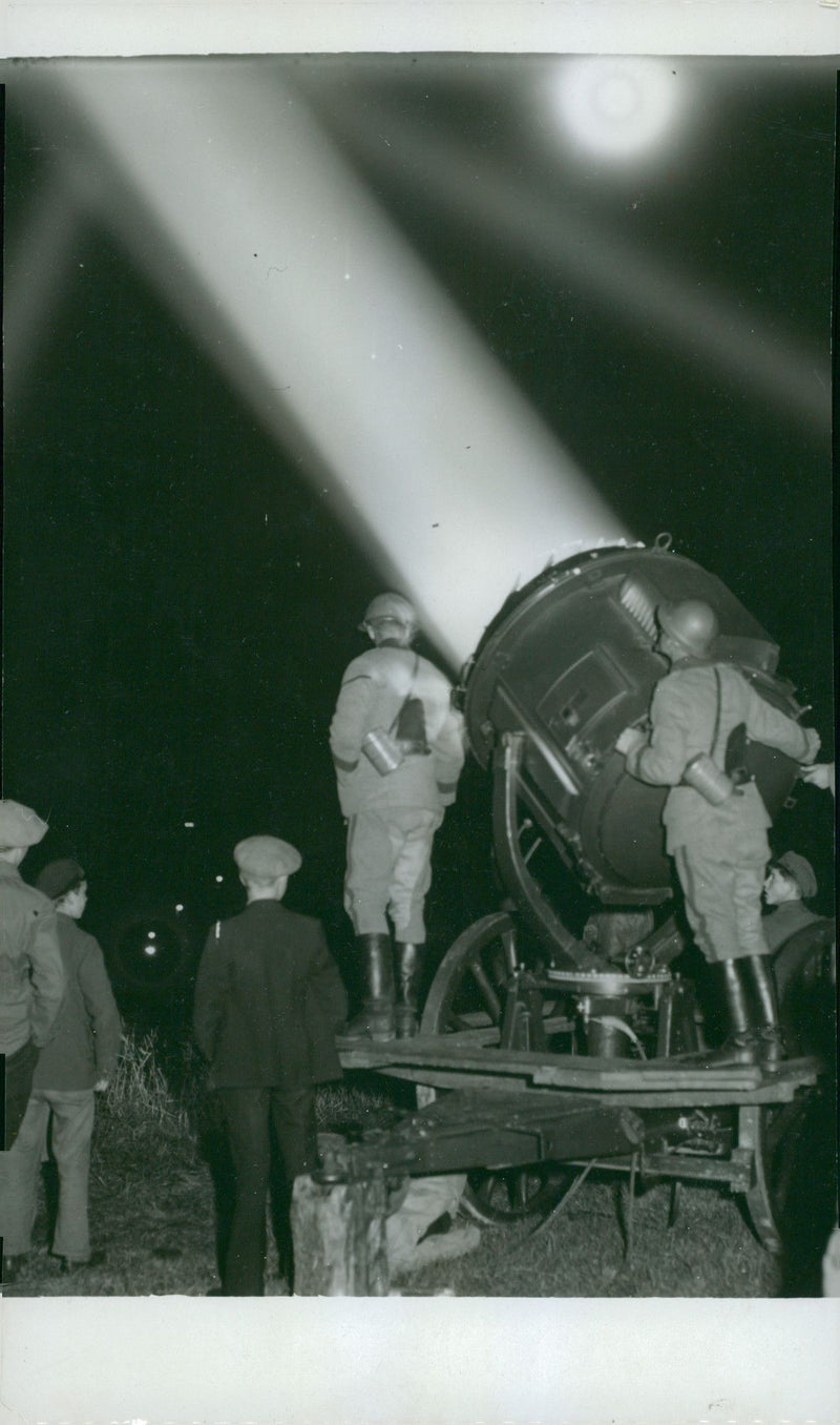 Air defense exercise - Vintage Photograph