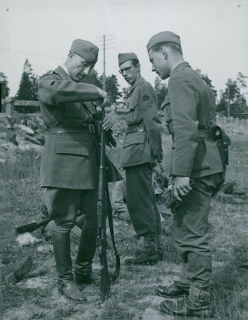 Swedish Military Landsturm Youth 1941 - Vintage Photograph
