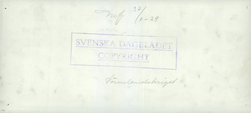 SÃ¶rmlandsleden War - Vintage Photograph