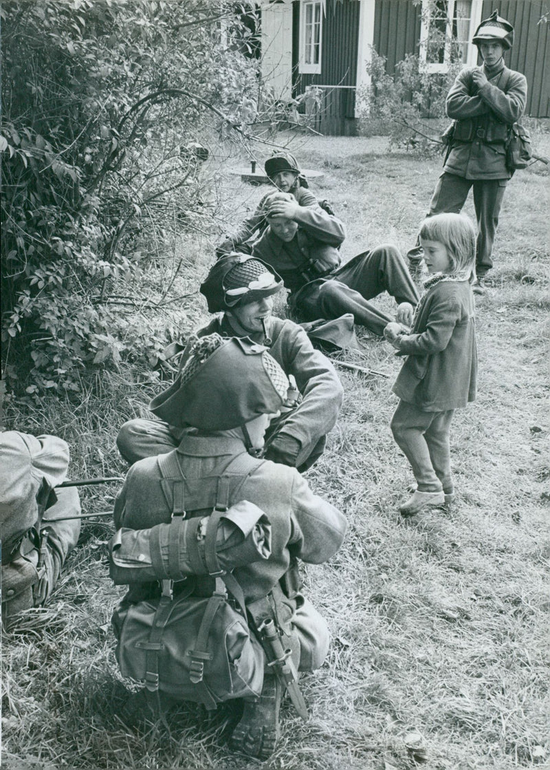 Field maneuver 1957 - Vintage Photograph