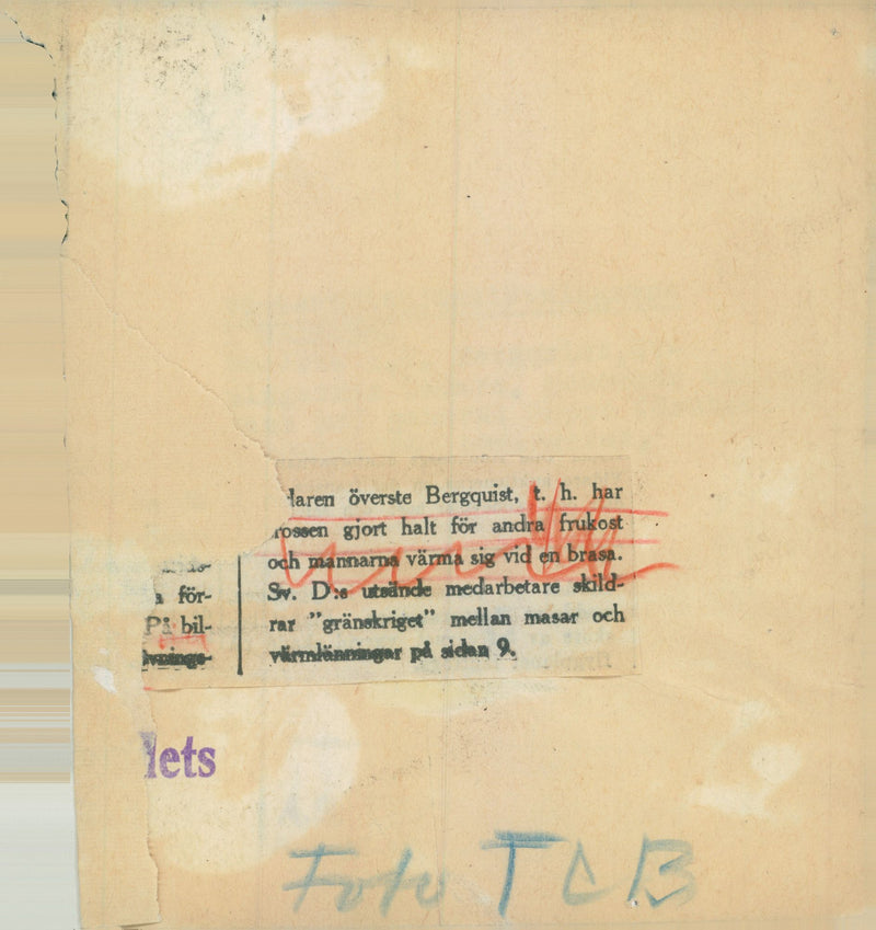 Swedish Military Field maneuvers Jan-June 1944 - Vintage Photograph