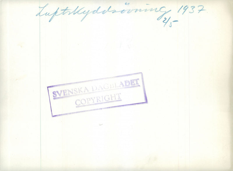 Swedish military air defense 1937 and earlier - Vintage Photograph