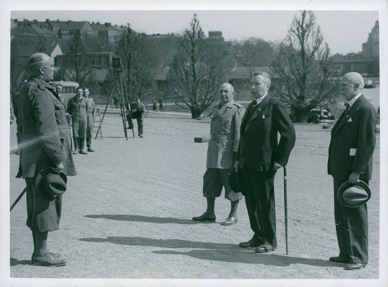 Swedish military air defense 1937 and earlier - Vintage Photograph