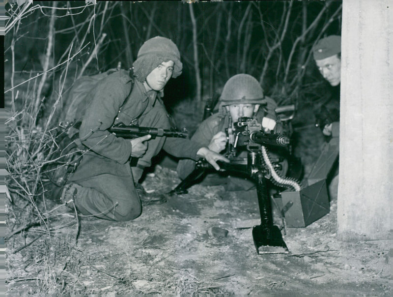 Swedish Military Field Manuevers 1952-1953 - Vintage Photograph