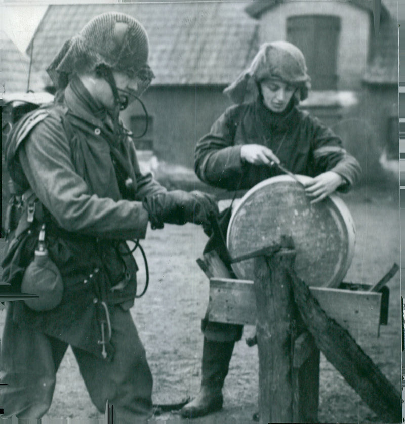 Swedish Military Field Manuevers 1952-1953 - Vintage Photograph