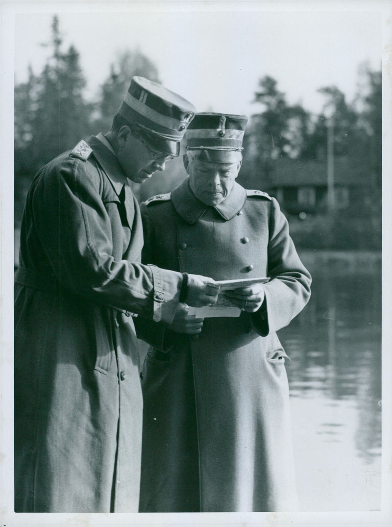 Swedish military maneuver GÃ¤strike manueuver 1936 - Vintage Photograph