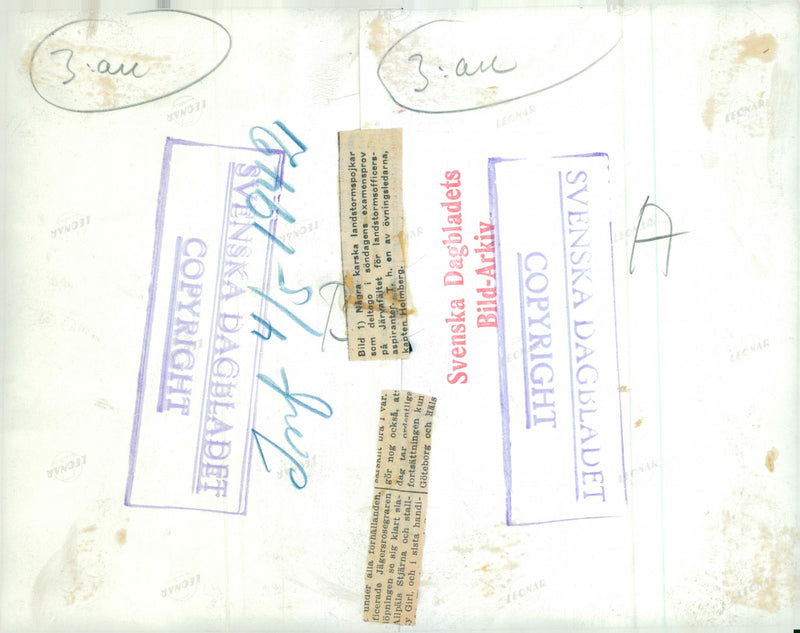 Swedish Military Landsturm Youth 1941 - Vintage Photograph