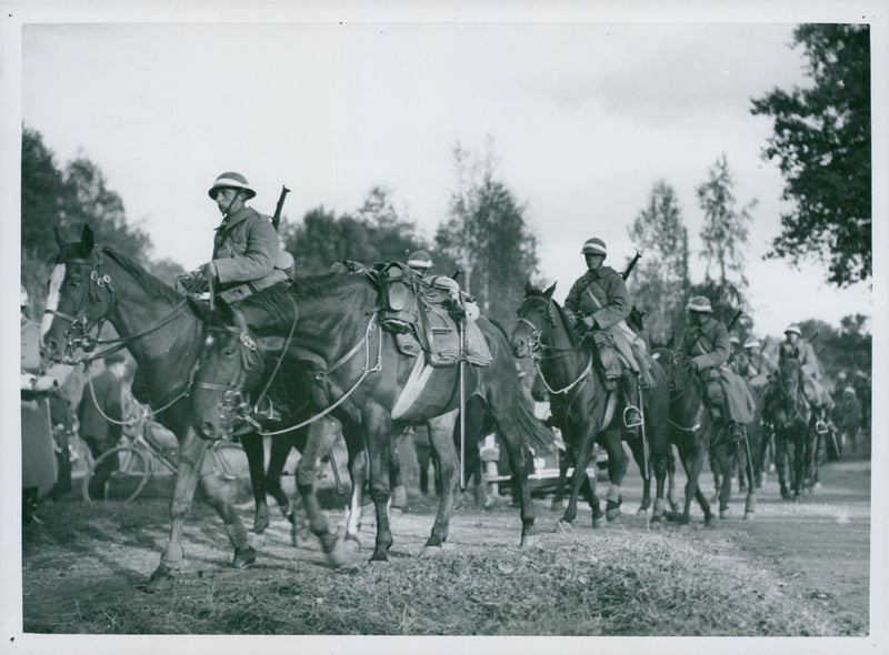 Swedish military maneuver GÃ¤strike manueuver 1936 - Vintage Photograph