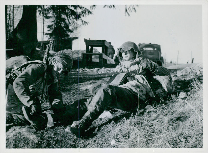 Swedish Military Field Manuevers 1952-1953 - Vintage Photograph