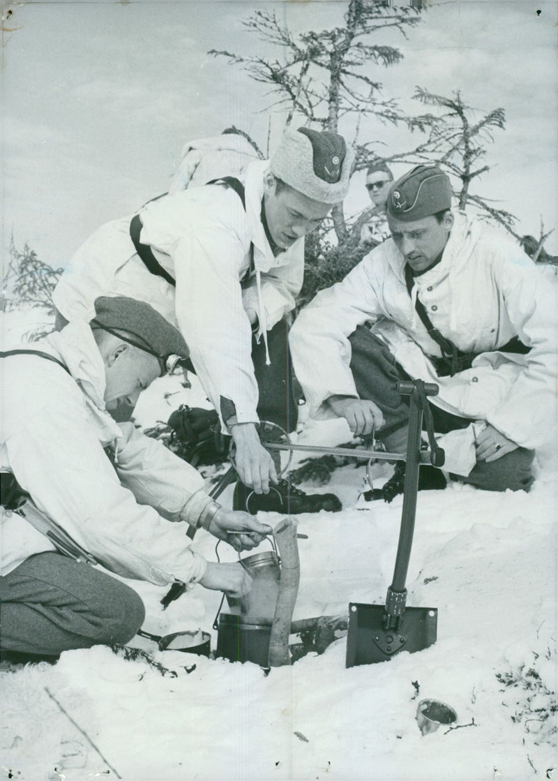 Voluntary officer training (FBU) Sweden - Vintage Photograph