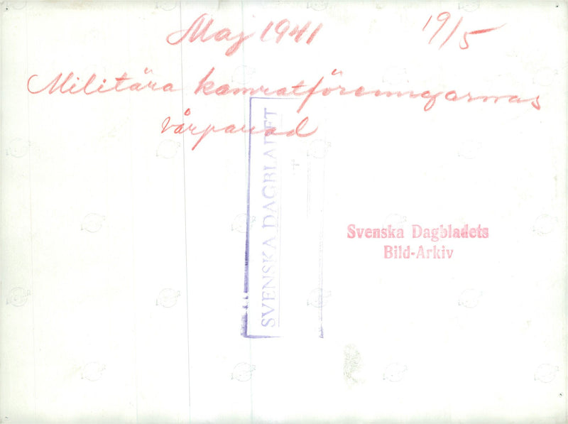 Swedish Military and Army 1941-1943 - Vintage Photograph