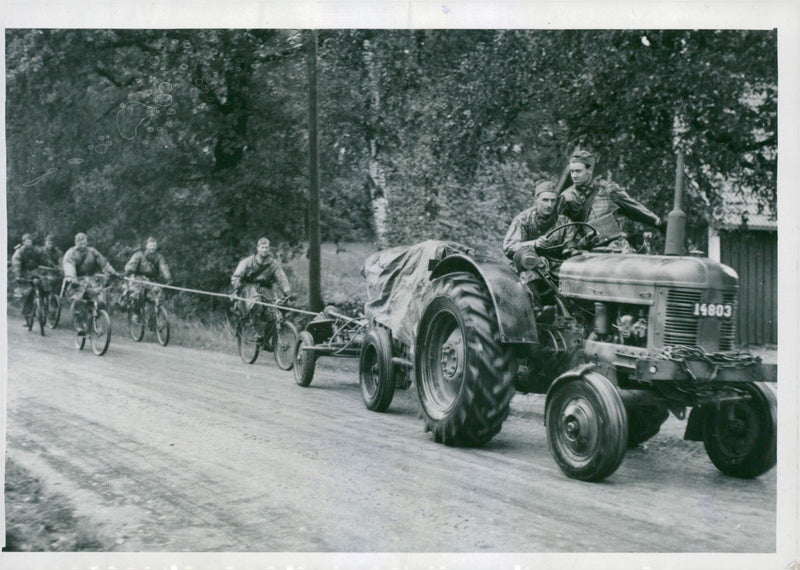 Swedish Military Field Manuevers 1952-1953 - Vintage Photograph