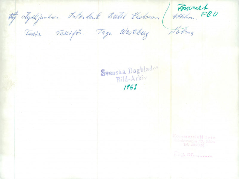 Voluntary officer training (FBU) Sweden - Vintage Photograph