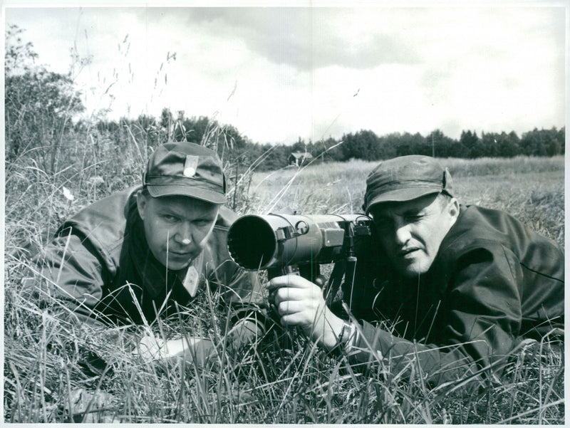 Voluntary officer training (FBU) Sweden - Vintage Photograph