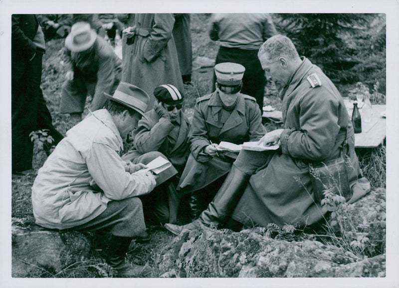 Swedish military maneuver GÃ¤strike manueuver 1936 - Vintage Photograph