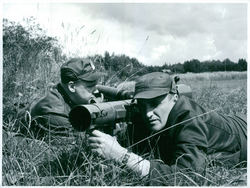 Voluntary officer training (FBU) Sweden - Vintage Photograph