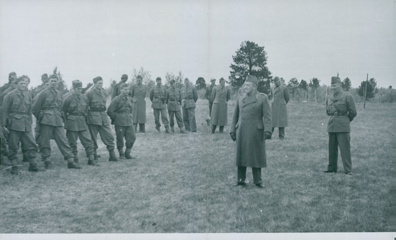 Swedish Military Field Manuevers 1950-1951 - Vintage Photograph