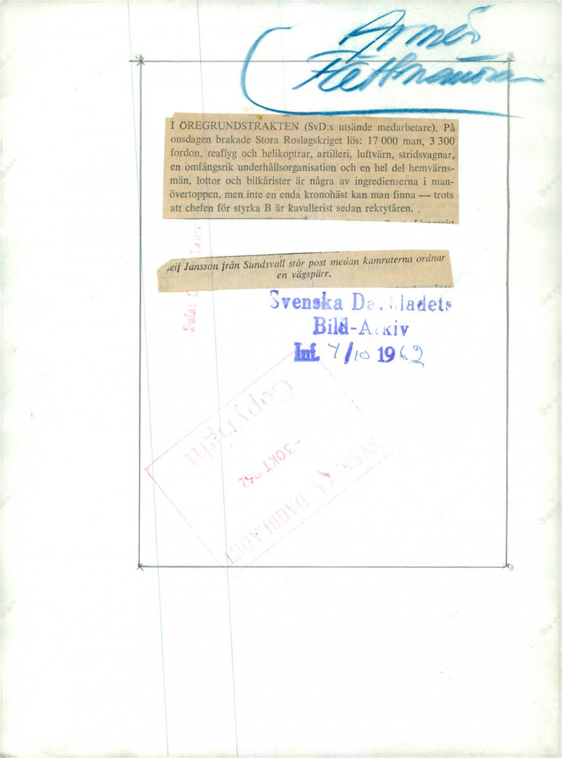 Field maneuver 1957 - Vintage Photograph