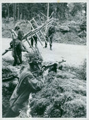 Field maneuver 1957 - Vintage Photograph