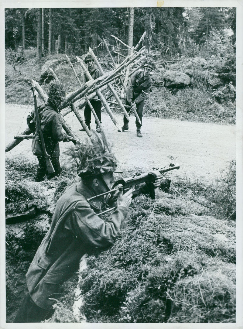 Field maneuver 1957 - Vintage Photograph